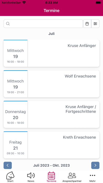 Mindener Reitverein Screenshot