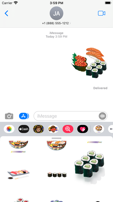 Delicious Japanese sushi Screenshot