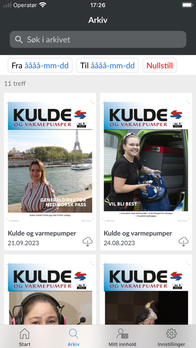 Kulde & Varmepumper Screenshot