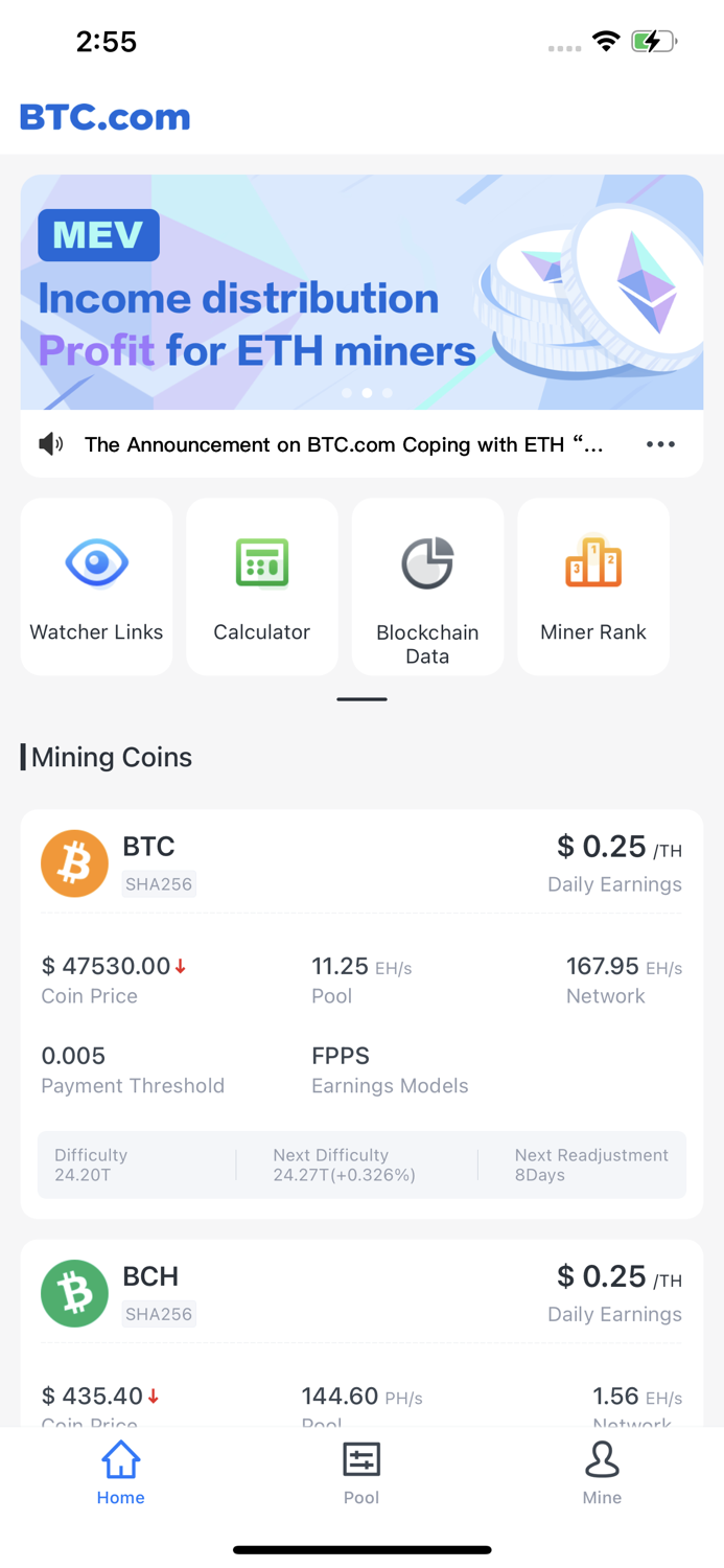 BTC.com - Leading Mining Pool
