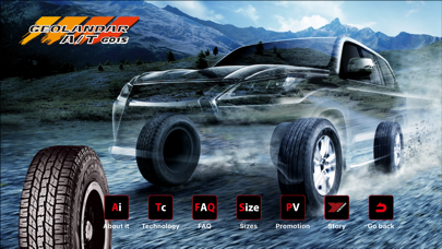 Yokohama Tire Information Screenshot