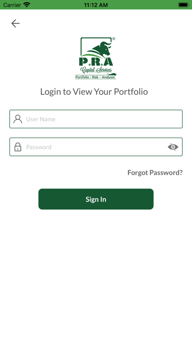 PRA Capital Screenshot