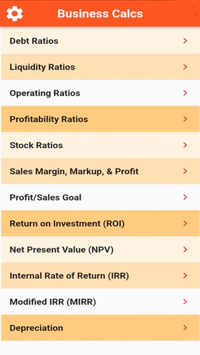 Business Financial Calculators Screenshot