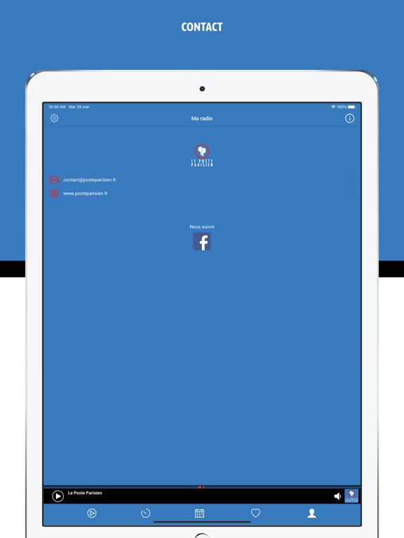 Le Poste Parisien iPad screenshot 3 - Music app