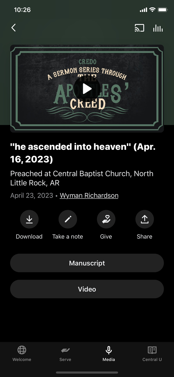 Central Baptist Church NLR AR