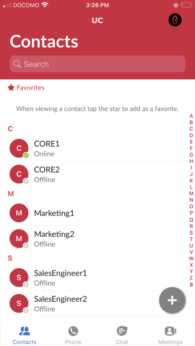DOCOMO PACIFIC UC Screenshot