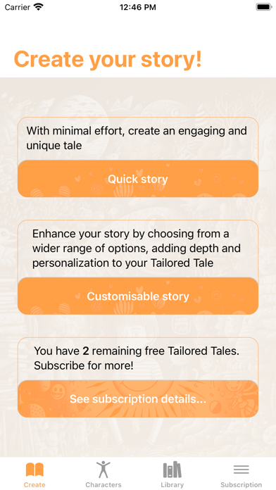 Tailored Tales Screenshot