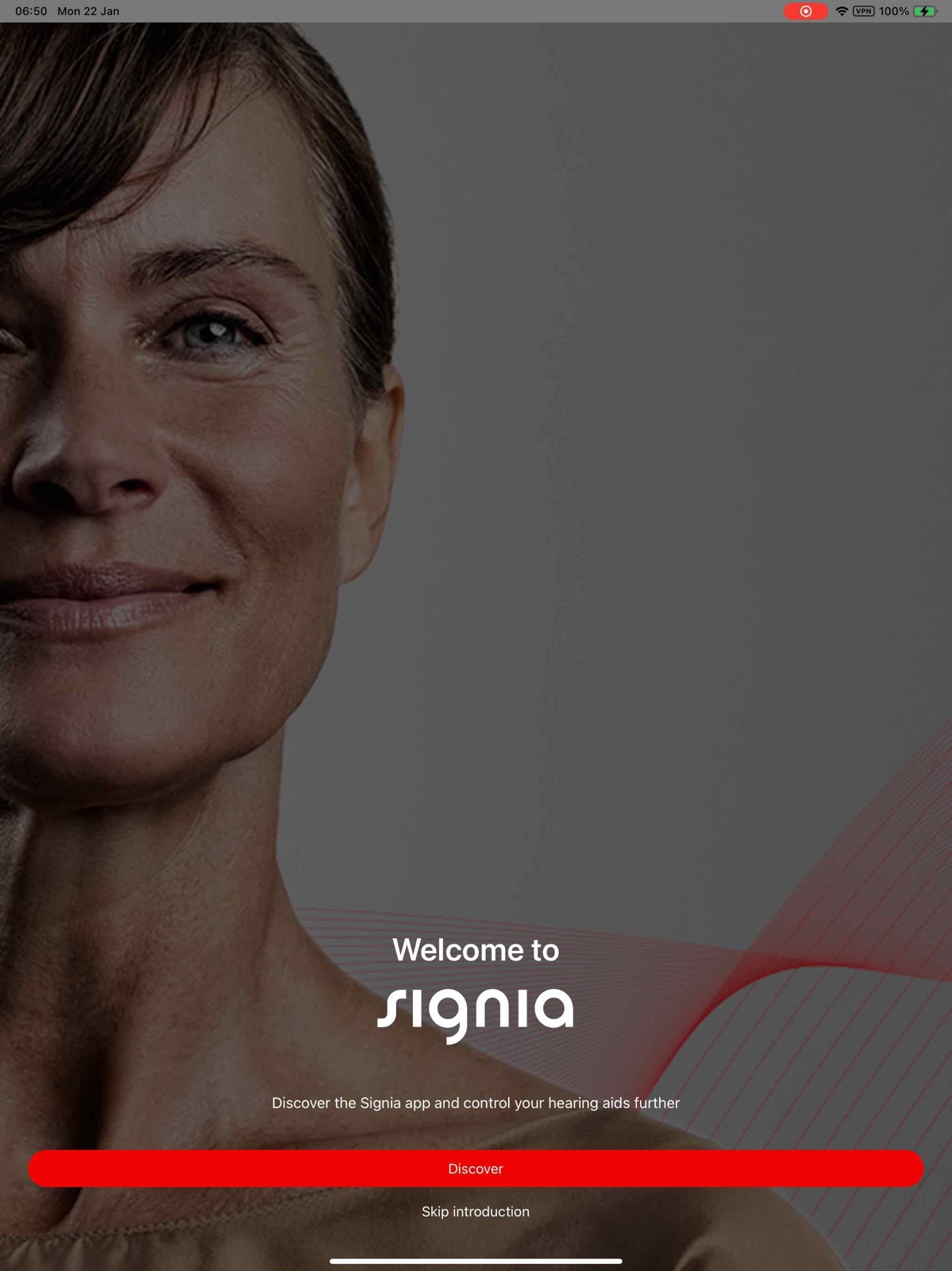Signia App ipad screenshot 1