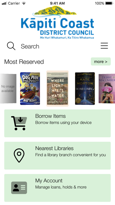 Kapiti Coast Libraries Screenshot