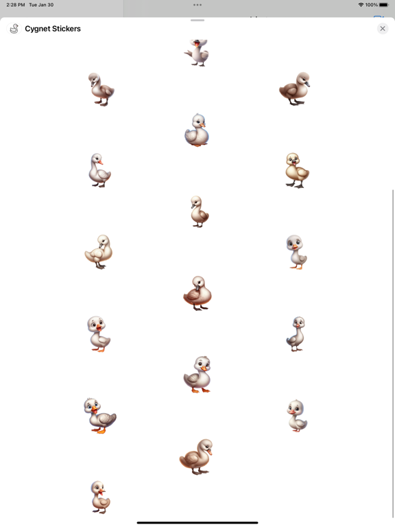 Screenshot #5 pour Cygnet Stickers