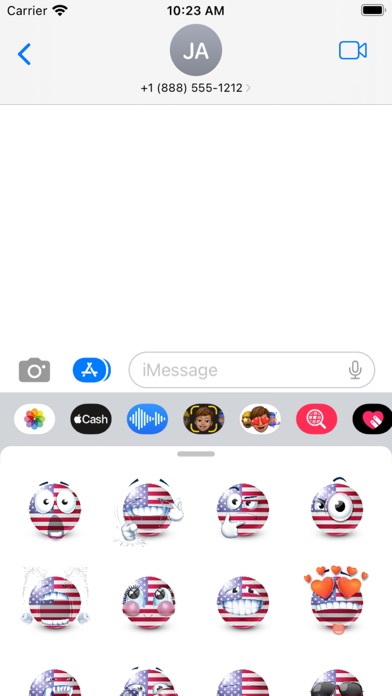USA Flag Emoji Screenshot
