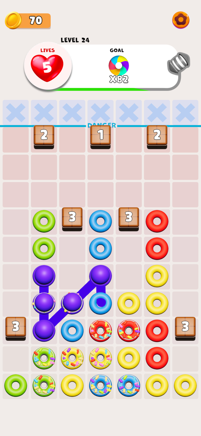 Donut Blast - Link Puzzle