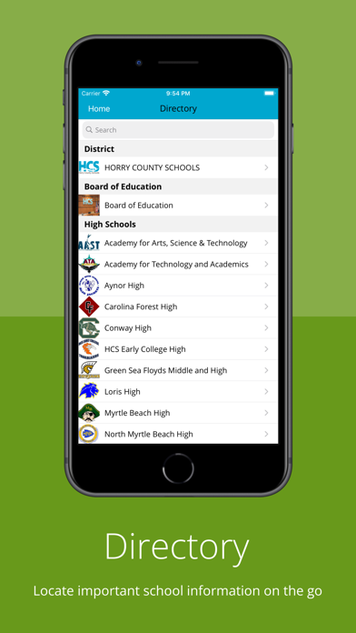 Horry County School District Screenshot