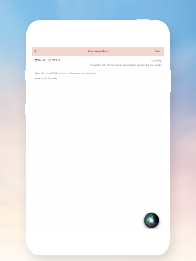 ‎Yurit Diet Diary Screenshot