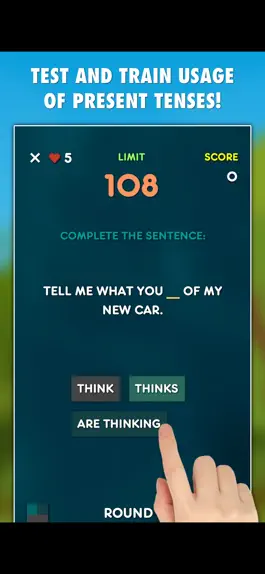 Game screenshot Present Tenses Test PRO mod apk