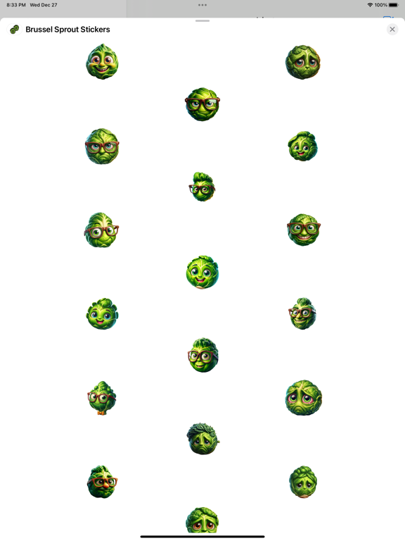 Screenshot #4 pour Brussel Sprout Stickers
