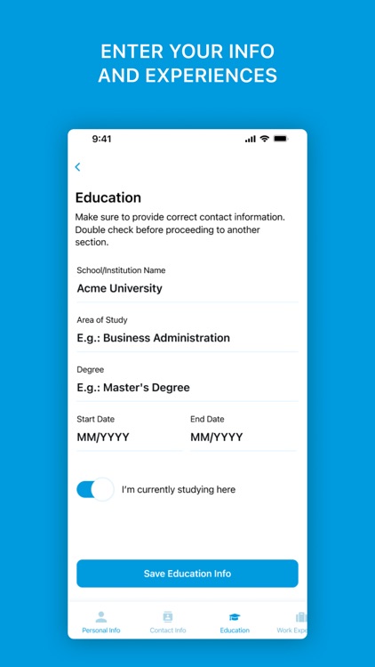 PDF Resume Creator screenshot-3