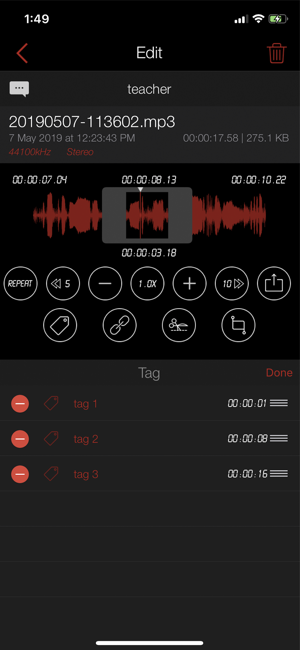 Fantastischer Voice Recorder PRO AVR-Screenshot