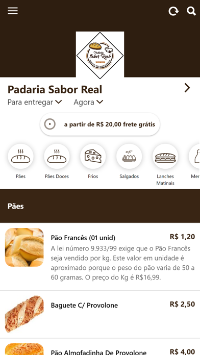 Padaria Sabor Real Screenshot