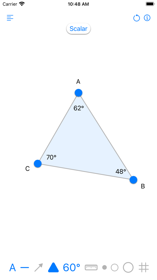 #4. iCalc Triangle Calculator Pro (iOS) By: Jake Elrod