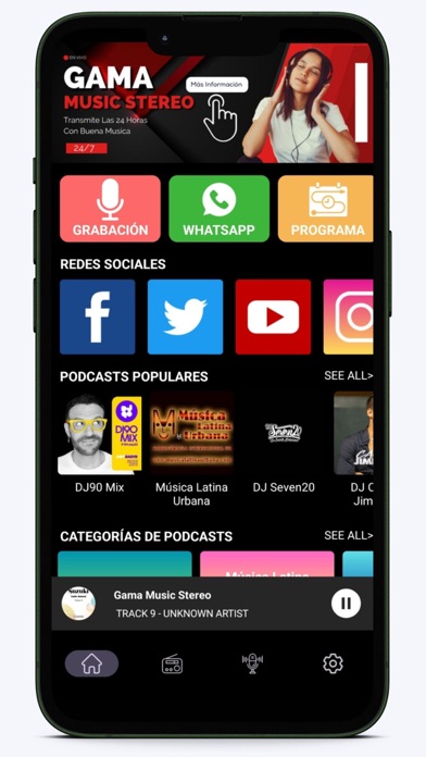 Gama Music Stereo Screenshot