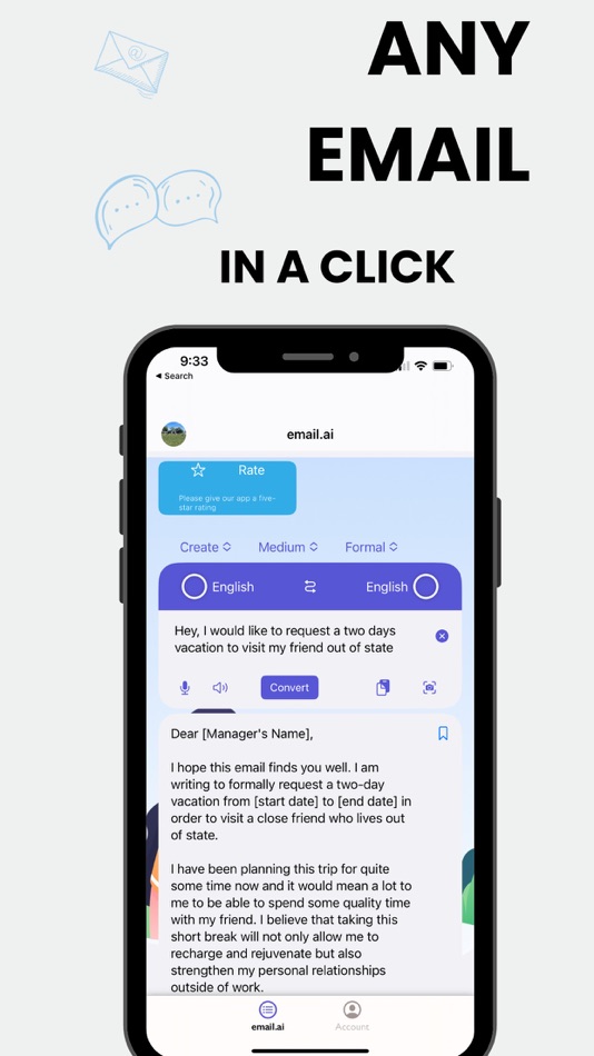 #2. AI Agent Email Writer:email.ai (iOS) Podle: SimpleAsk