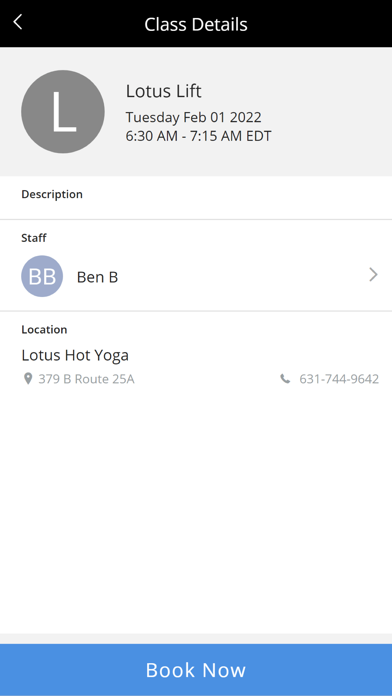 Lotus Hot Yoga Screenshot