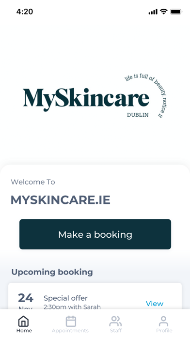 MYSKINCARE.IE Screenshot