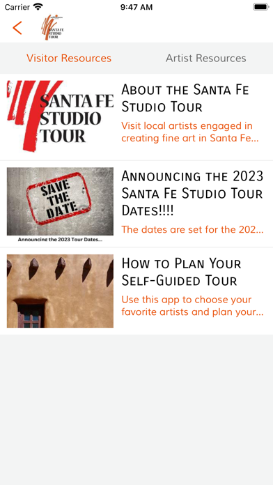 Santa Fe Studio Tour Screenshot