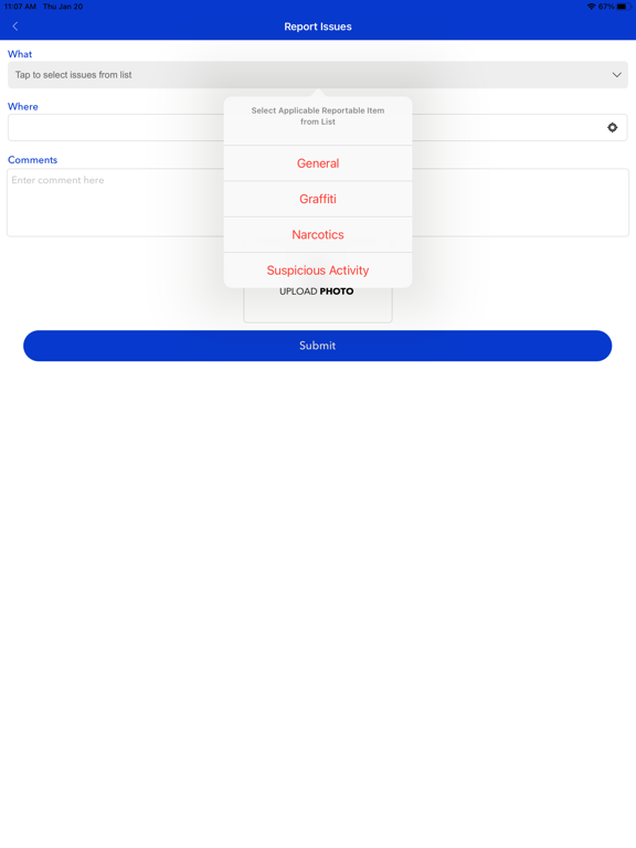Westchester County PD iPad screenshot 3 - Reference app