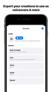 ai text to speech: voice over iphone screenshot 3