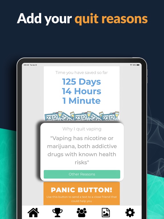 Screenshot #6 pour Vape Quitting Tracker – Quit!