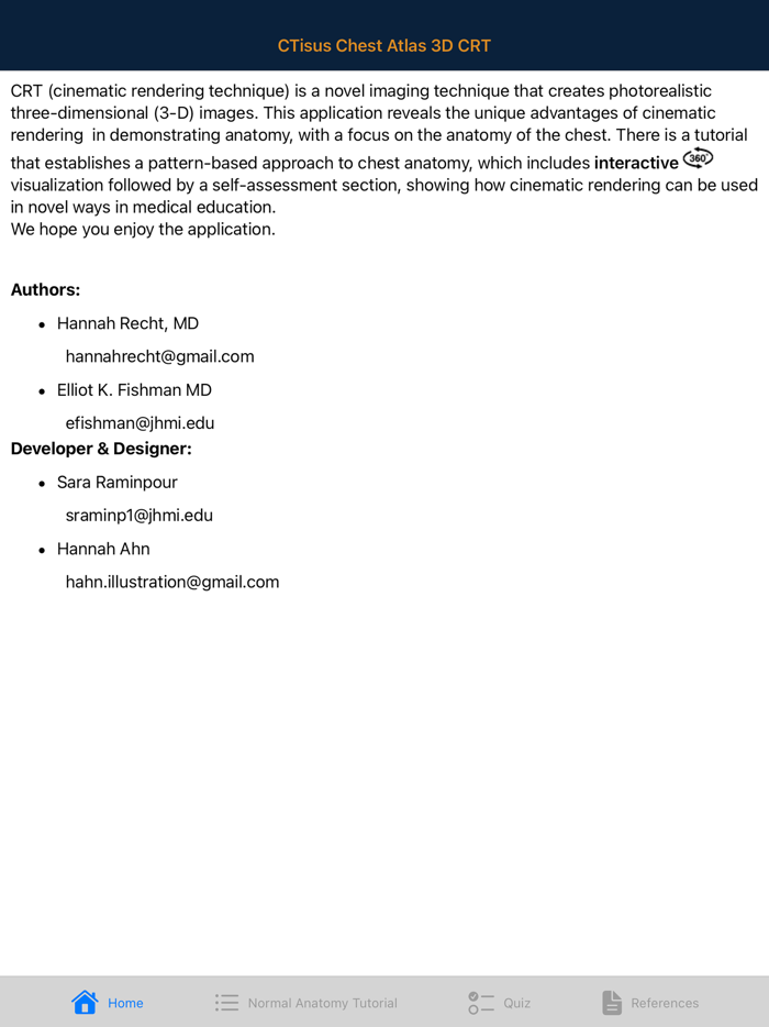 CTisus Chest Atlas 3D CRT