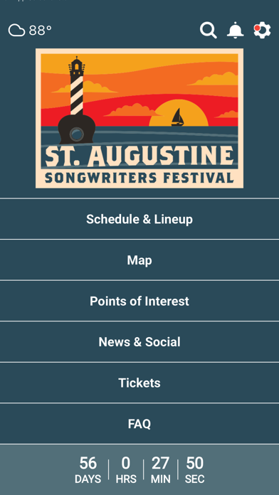 St Augustine Songwriters Fest Screenshot