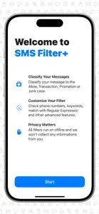 SMS Filter+ screenshot #1 for iPhone