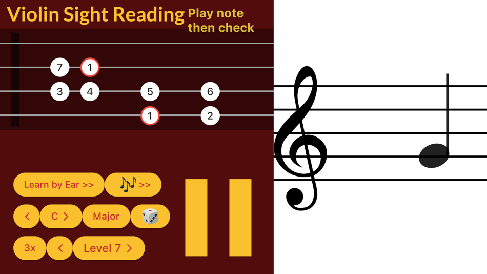 #2. Violin Sight Reading (iOS) 由: Oleg Sokolov