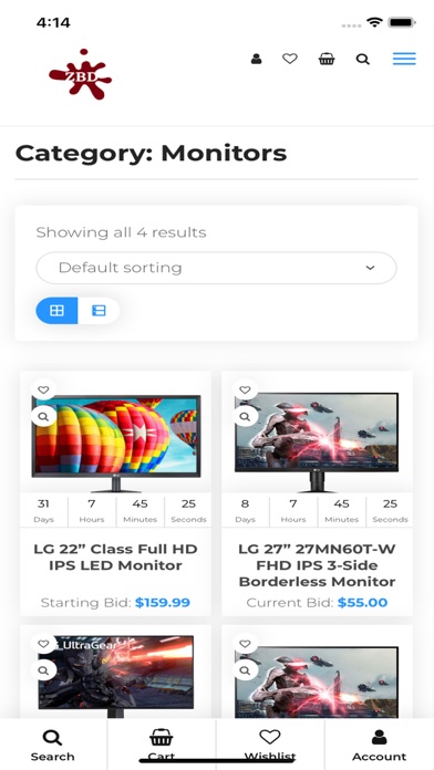 ZBD Auction Screenshot