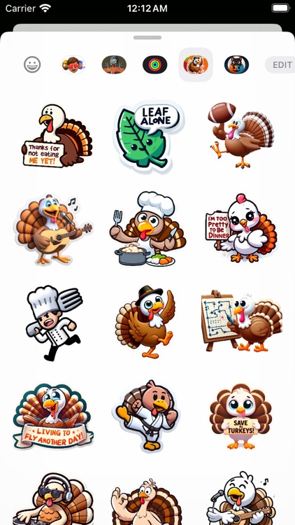 Thanksgiving LOL Fun Stickers