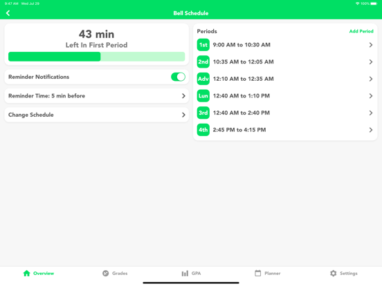GradeWay for HAC iPad screenshot 7 - Education app