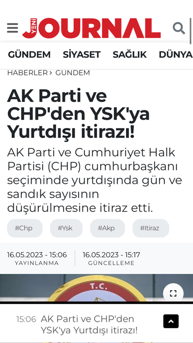 Yeni Journal Screenshot