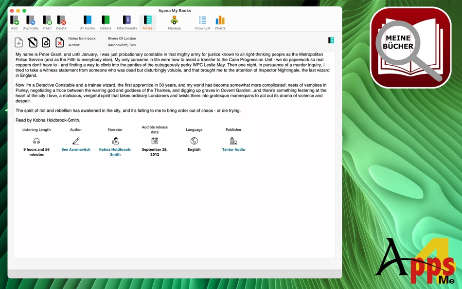 #3. Acana My Books (macOS) 由: @pps4Me
