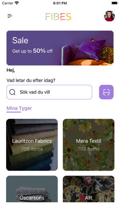 Fibes Fabric Finder Screenshot