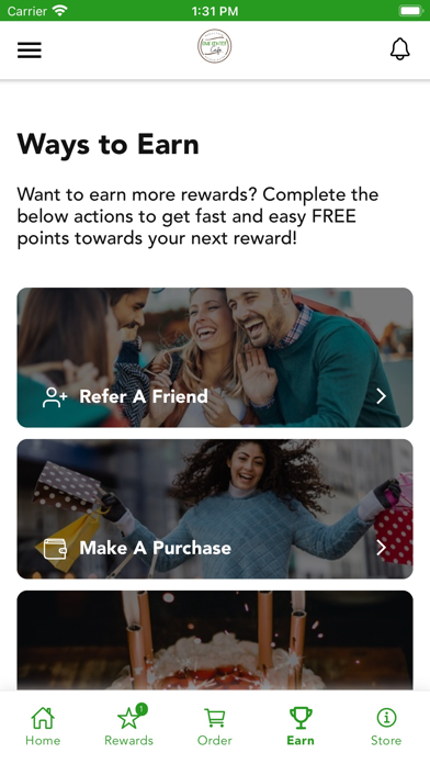 Civic Center Cafe Rewards Screenshot