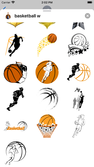 Women's Basketball Stickers Screenshot