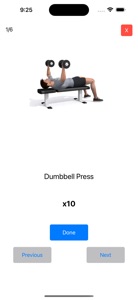 Dumbbell Home Workout Plan screenshot #8 for iPhone