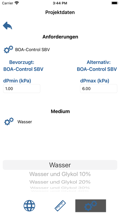 KSB BOA-Control Calc Screenshot