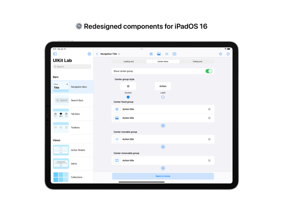 UIKit Lab iPad screenshot 4 - Developer Tools app