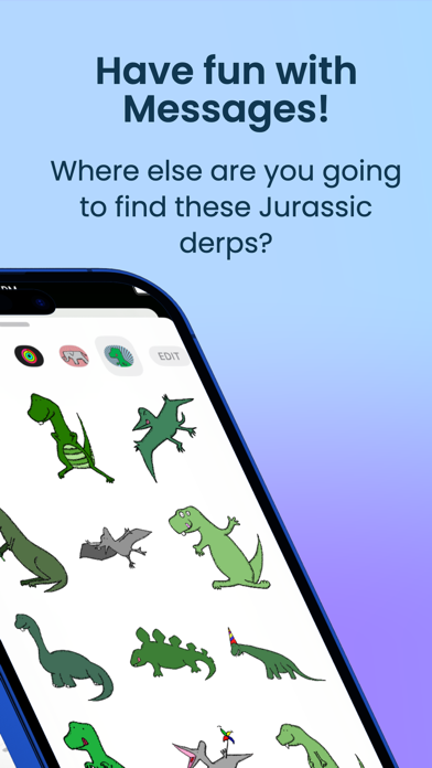 Screenshot #2 pour Happy Dinosaur Stickers!