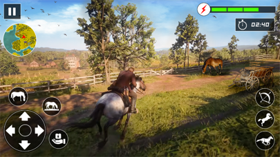 Virtual Wild Horse Racing Game Screenshot