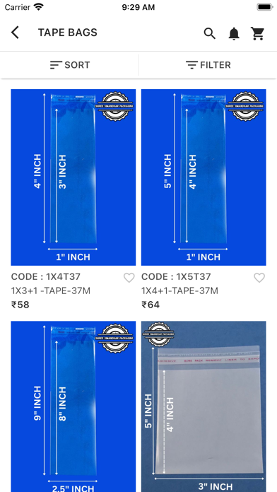 Simandhar Packaging Screenshot